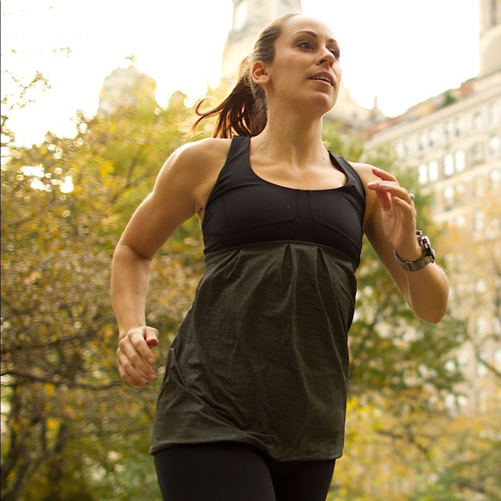 🏃‍♀️Lululemon Athletica power technique tank top womens 6 gray/black